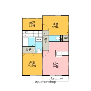 エリズ・ヴィラ【2階】の間取り