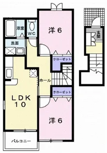 メゾン・ド・ミニョン510【2階】の間取り