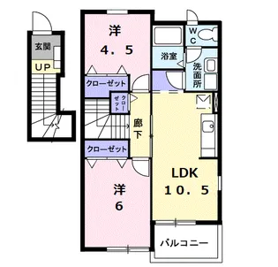 サンパティーク メゾン【2階】の間取り