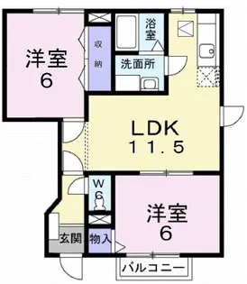 アネックス K【1階】の間取り