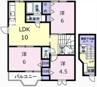 アネックス K【2階】の間取り