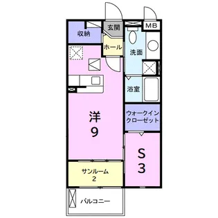ベルオーブ【1階】の間取り