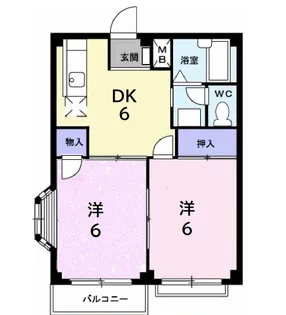 エルディム小野【2階】の間取り