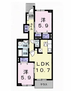 HAPPY DREAM 長泉A【1階】の間取り