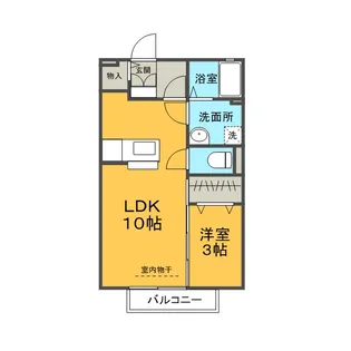 コンフォート ヴィラ【2階】の間取り