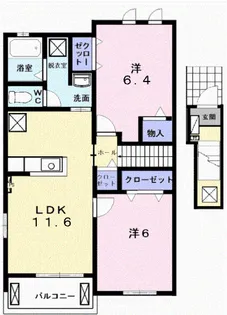 ヒルズ・セレッソ【2階】の間取り