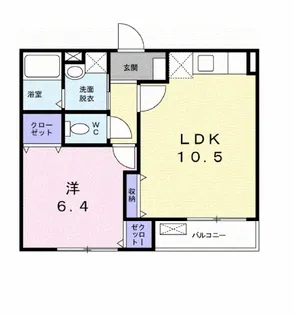 ミニョン・コリーヌ【2階】の間取り