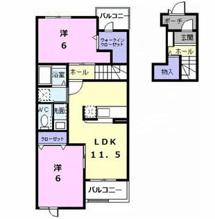 Sophia A【2階】の間取り