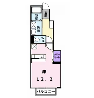 ベラビスタ D【102号室】の間取り
