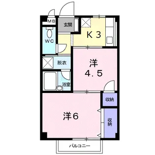 エルディムわかまつ【2階】の間取り