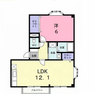 EAST HILLS【2階】の間取り