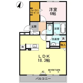 コンフォートS【3階】の間取り