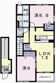 グランデソーレ久松【2階】の間取り