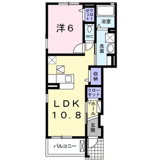 ファミーユ オオタケⅡ【1階】の間取り