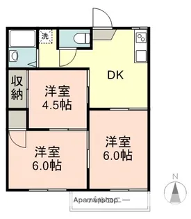 コーポ鈴木【A103号室】の間取り