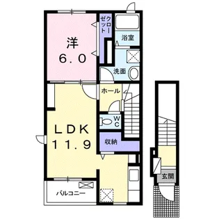 ヴィスタ デル ソル【2階】の間取り