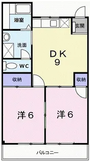 モカール愛鷹マーケット【2階】の間取り