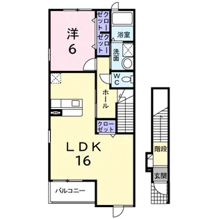 ヴェルハウズン C【2階】の間取り