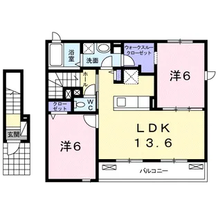 セイバリーヴィラA【2階】の間取り