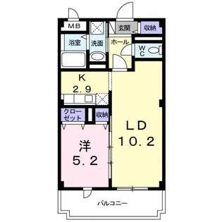 ELSHEART エルシャート【3階】の間取り
