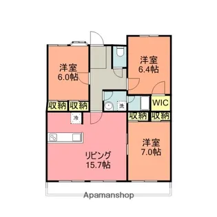 ブルーミングS&C【3階】の間取り