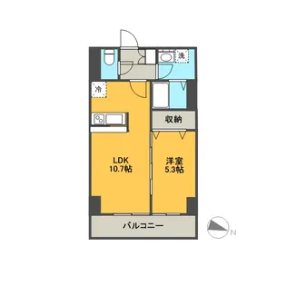 ソレイユ北田町【3階】の間取り