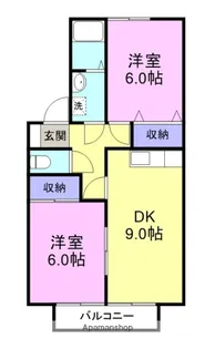 ルミエール翔【205号室】の間取り