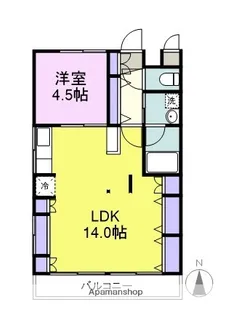 コーポ遠藤【2階】の間取り