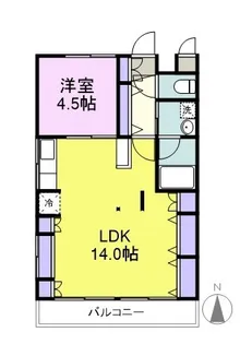 コーポ遠藤【2階】の間取り