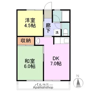 シティハイムスズキ【1階】の間取り