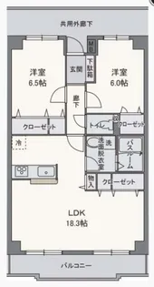 サンセール【6階】の間取り