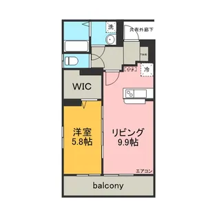 セルカ・シャロン【2階】の間取り