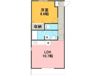 グリーンヒルズWEST I【1階】の間取り