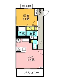 カーム コート【3階】の間取り