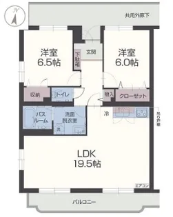 ヴィラ・フォンテーヌ【1階】の間取り