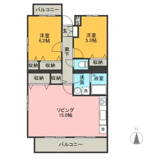 シレンシオ パティオ【2階】の間取り