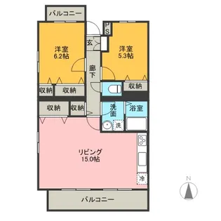 シレンシオ パティオ【2階】の間取り
