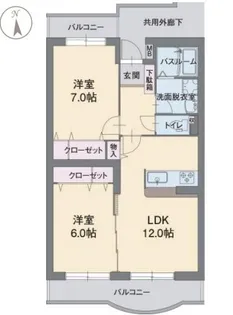 アビタシオンA【3階】の間取り