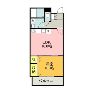 フィールドコート フォリア【1階】の間取り
