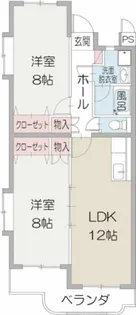 ジュネスIII【2階】の間取り