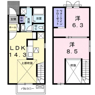 BILL EVANS B【1階】の間取り