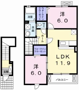 アイファ【2階】の間取り