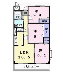 サニーパレス【2階】の間取り