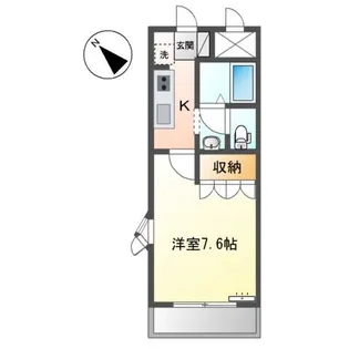 エヴァーグリーン【105号室】の間取り