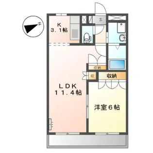 グランドヒルズ【1階】の間取り