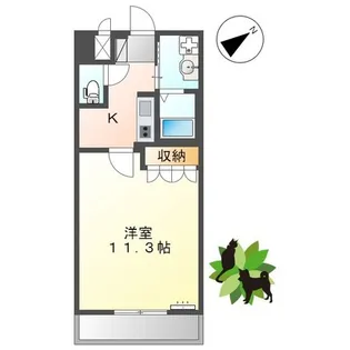 フローラ【2階】の間取り