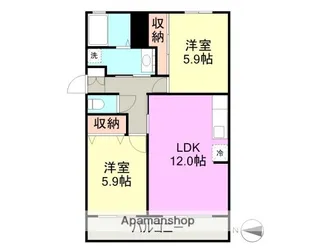 フェニックスピュア【2階】の間取り