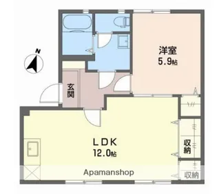 ツインハイツ【1階】の間取り