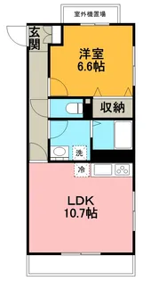 ザ・ハウス2【1階】の間取り