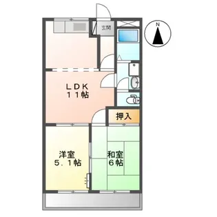 グランドパレス長泉A【2階】の間取り
